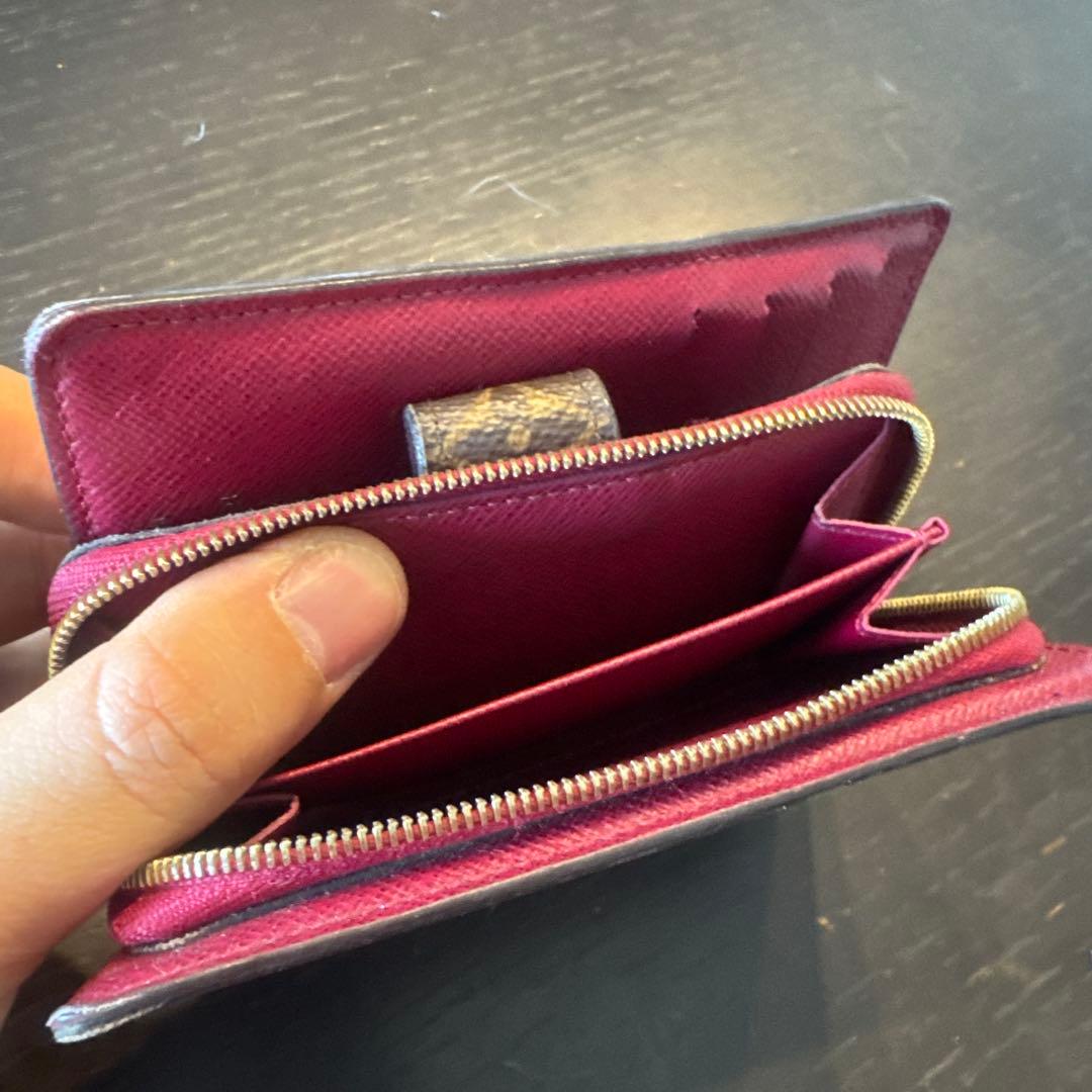 Louis Vuitton 二つ折り財布 ブラウン/ピンク