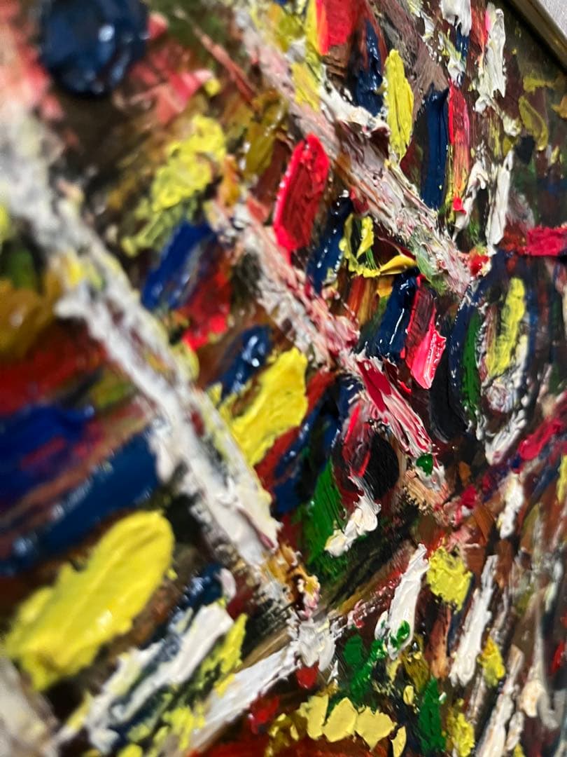 抽象画 油絵 インテリア 絵画 額縁 ゴージャス