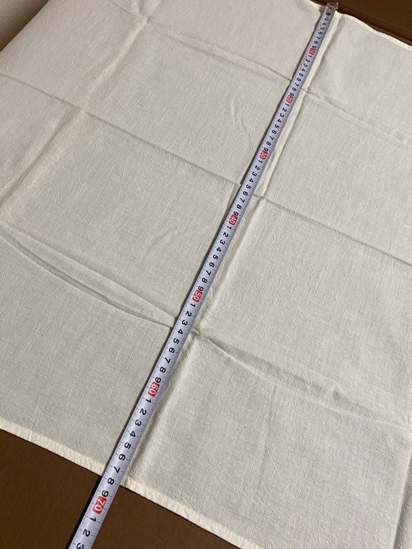 40s'50s'ビンテージデビル刺繍ナプキン、リネン生地 大判古着ファーマーズ