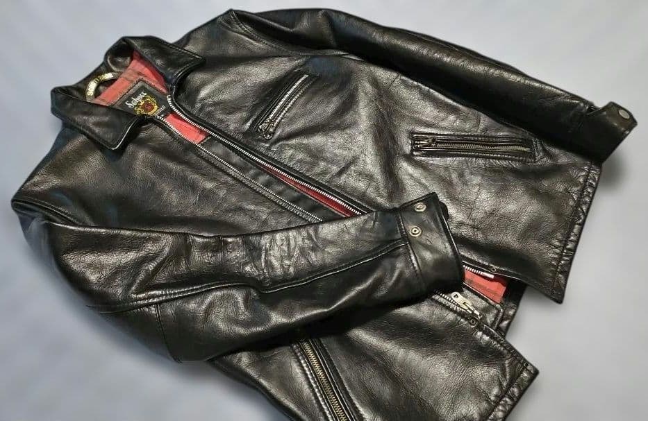 Schott ショット / トラッカージャケット シングルライダース 黒 M