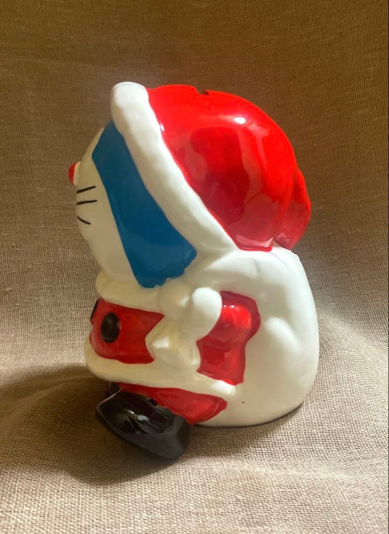 レア　レトロ　ドラえもん　サンタクロース　貯金箱　陶器製　昭和　当時物