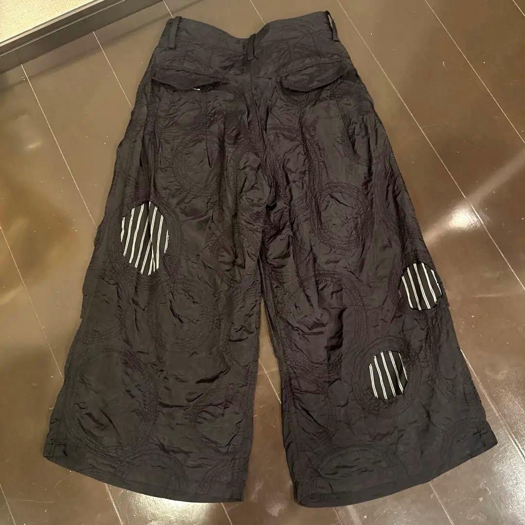 Y's ガウチョパンツ 黒 2 ヨウジヤマモト　ワイドパンツ