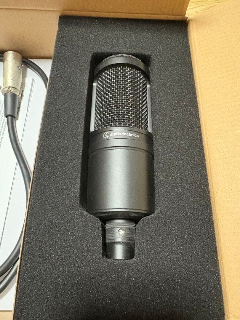 audio−technica AT2020 マイクケーブル・スタンド付き