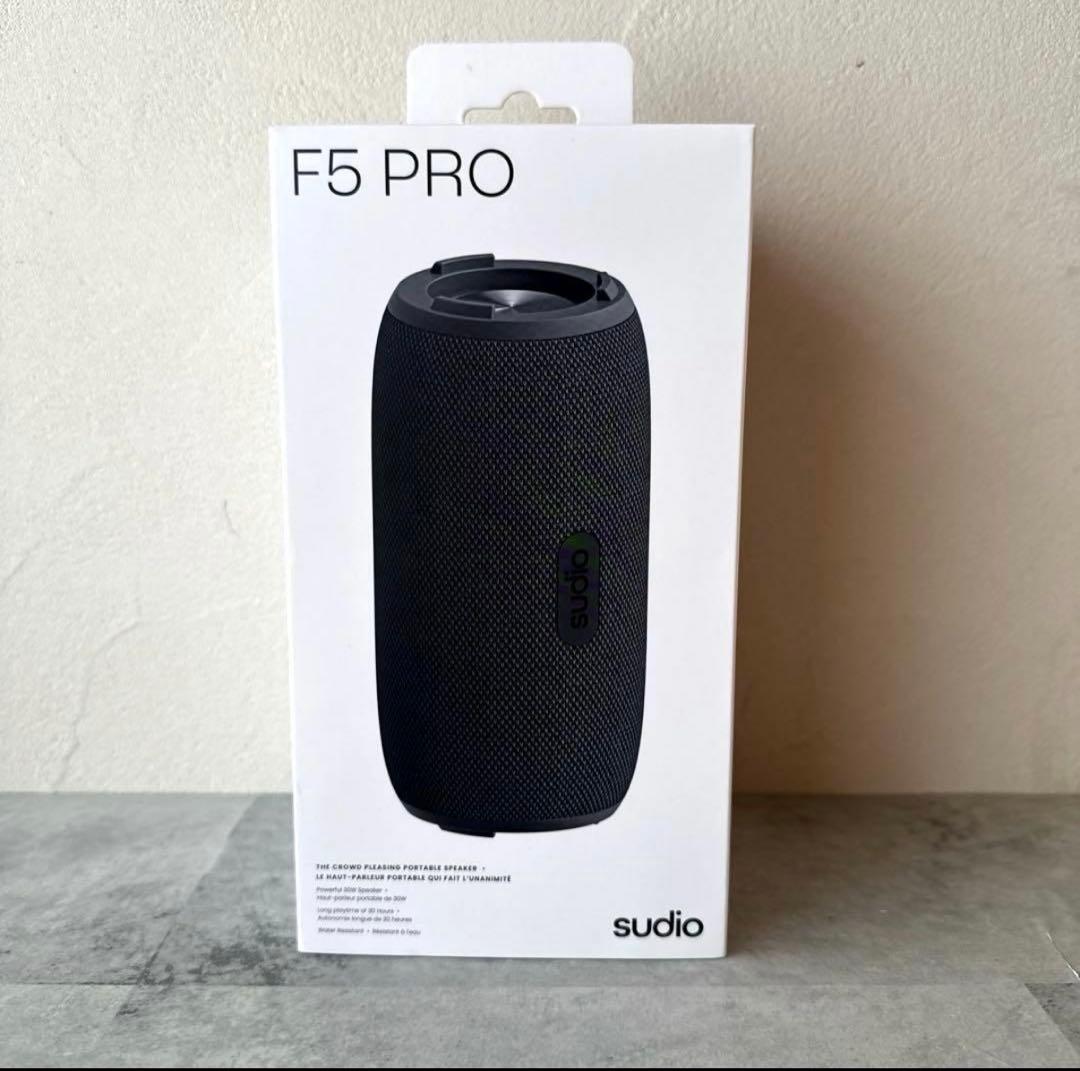 【美品•新品】sudio F5 PRO ワイヤレススピーカー　インテリア 黒