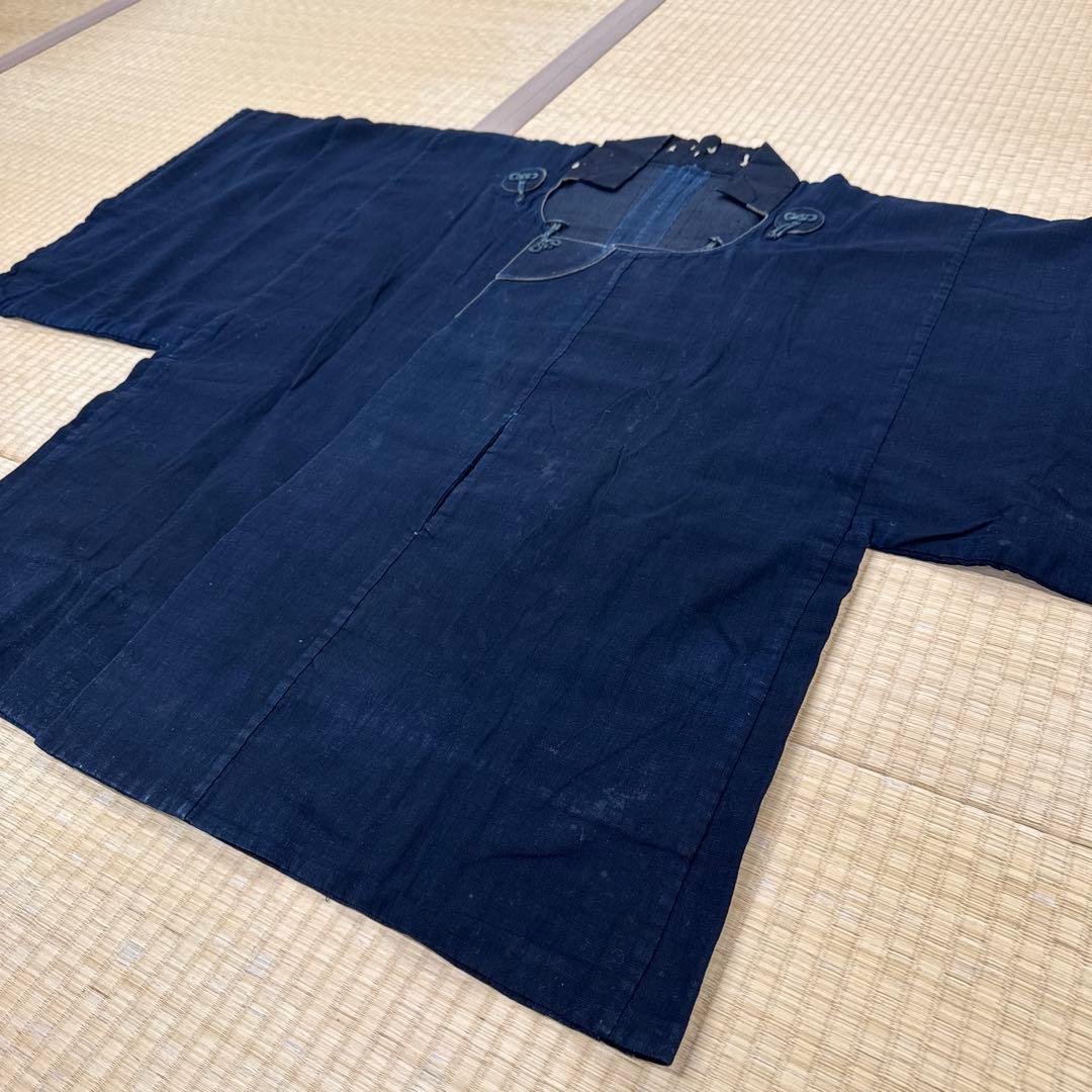 藍染木綿　道行　江戸時代　古布