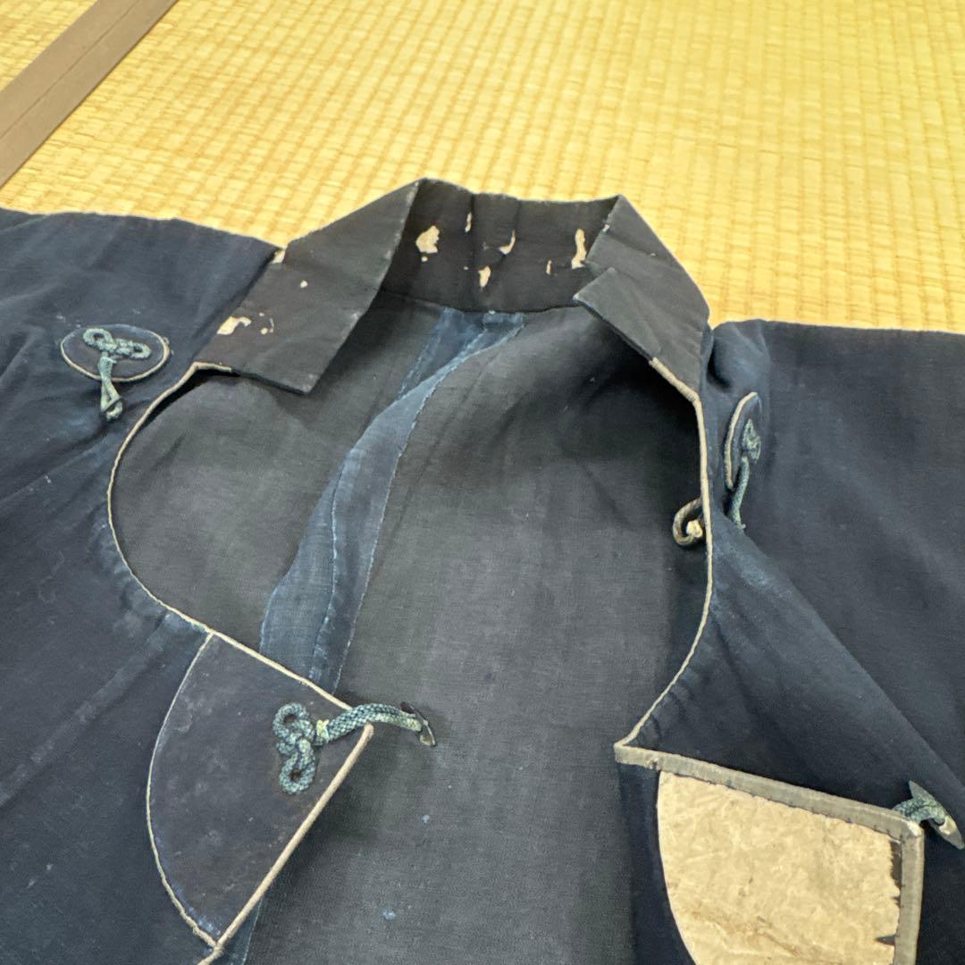 藍染木綿　道行　江戸時代　古布