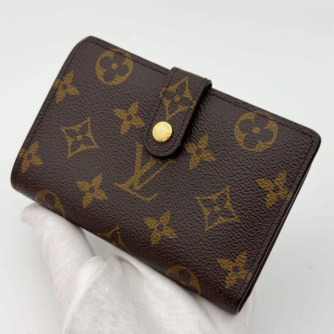 Kumi　新型★ルイヴィトン ヴィエノワ モノグラム 二つ折り財布 がま口