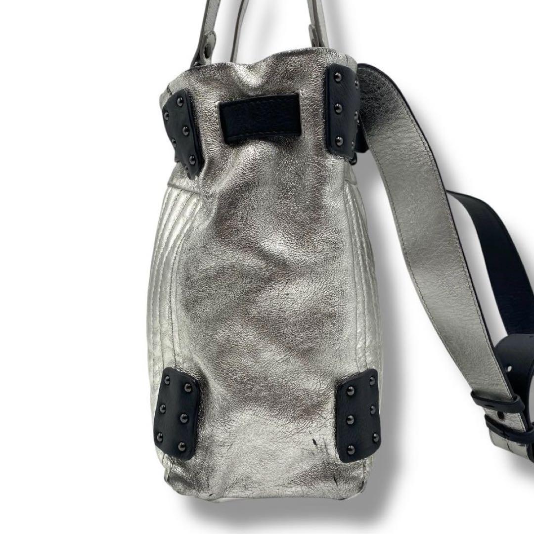 【良品】JAMIN PUECH バッグ ショルダーバッグ 2WAY シルバー