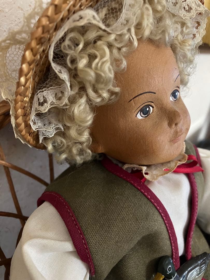 木製人形　ドイツ　34㎝　女の子