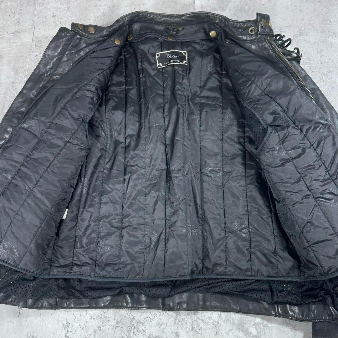 キングサイズ 44 ハーレー WillieG フリンジ ライダース レザー