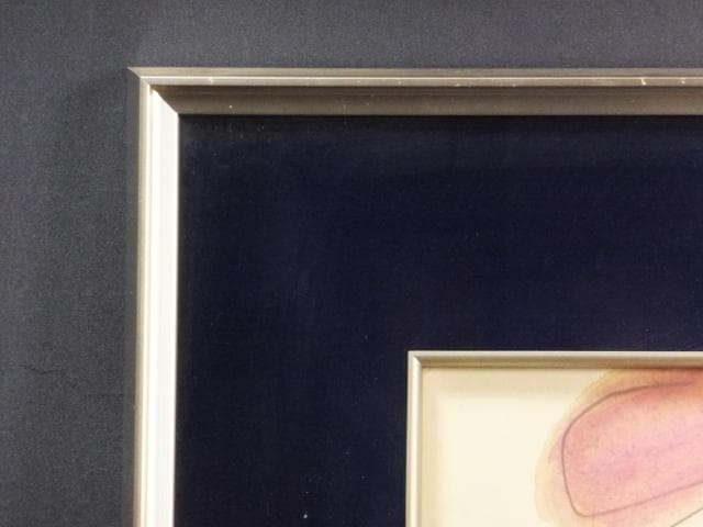 現代美術の先駆者 村井正誠　直筆サイン『顔』水彩画 1979年 0109A