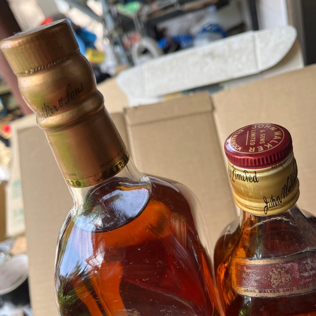 ジョニーウォーカー２本セット1L 750ml特級