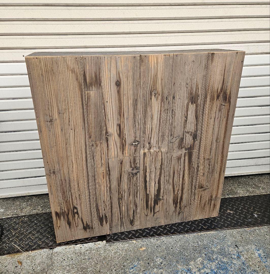 アンティーク 古い木の飾り棚 シャビー ペイント シューズケース オープンラック