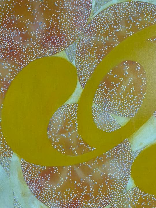 油絵　現代アート　HIKARI    作者　あんどうまさひろ　油彩画