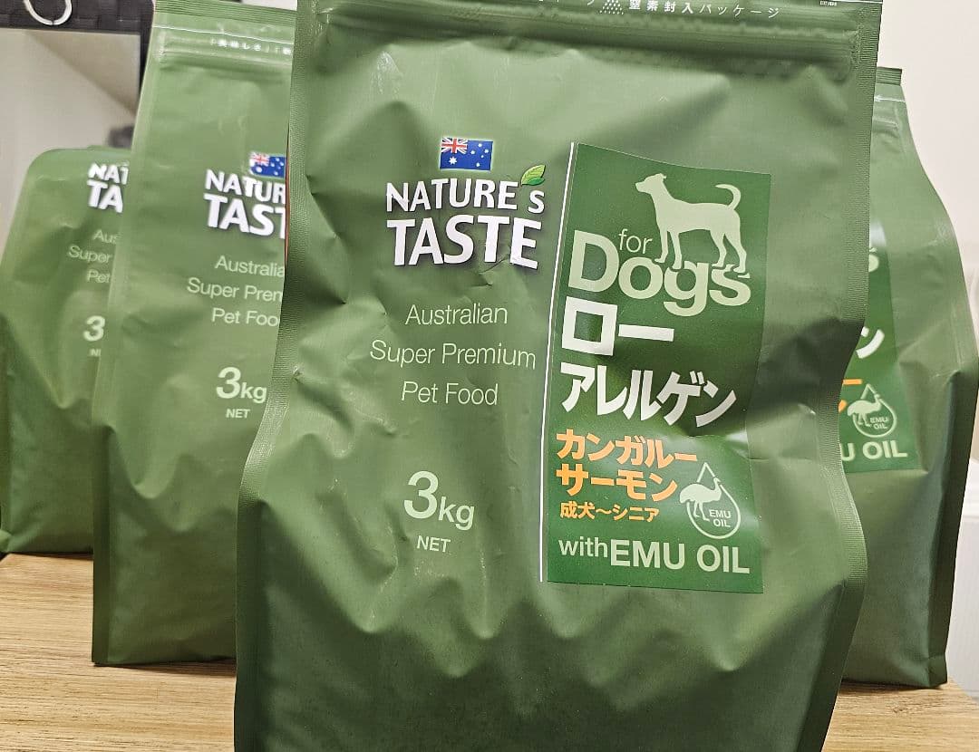 NATURE'S TASTE ドッグフード カンガルーサーモン成犬用3キロ×5
