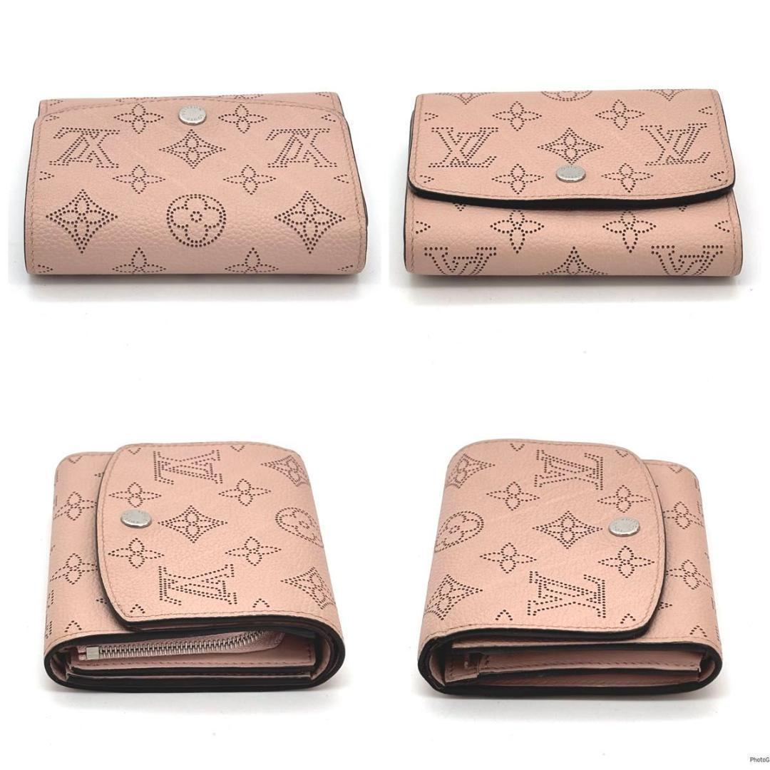 【新型IC】ルイヴィトン マヒナ イリス コンパクト 二つ折り財布 ピンク