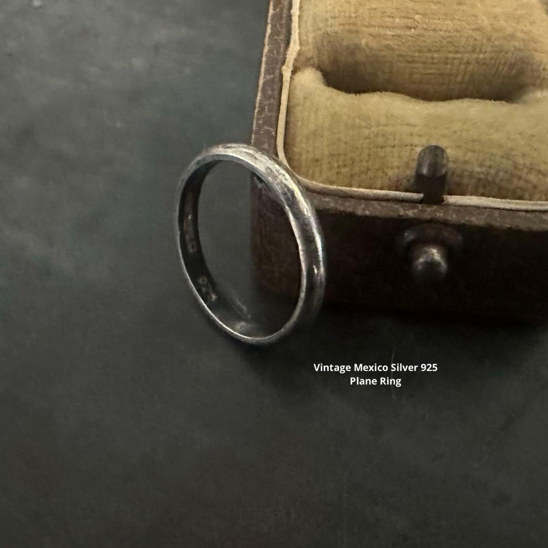 希少　ヴィンテージ　メキシコ　シルバー　925 プレーン　リング　アンティーク