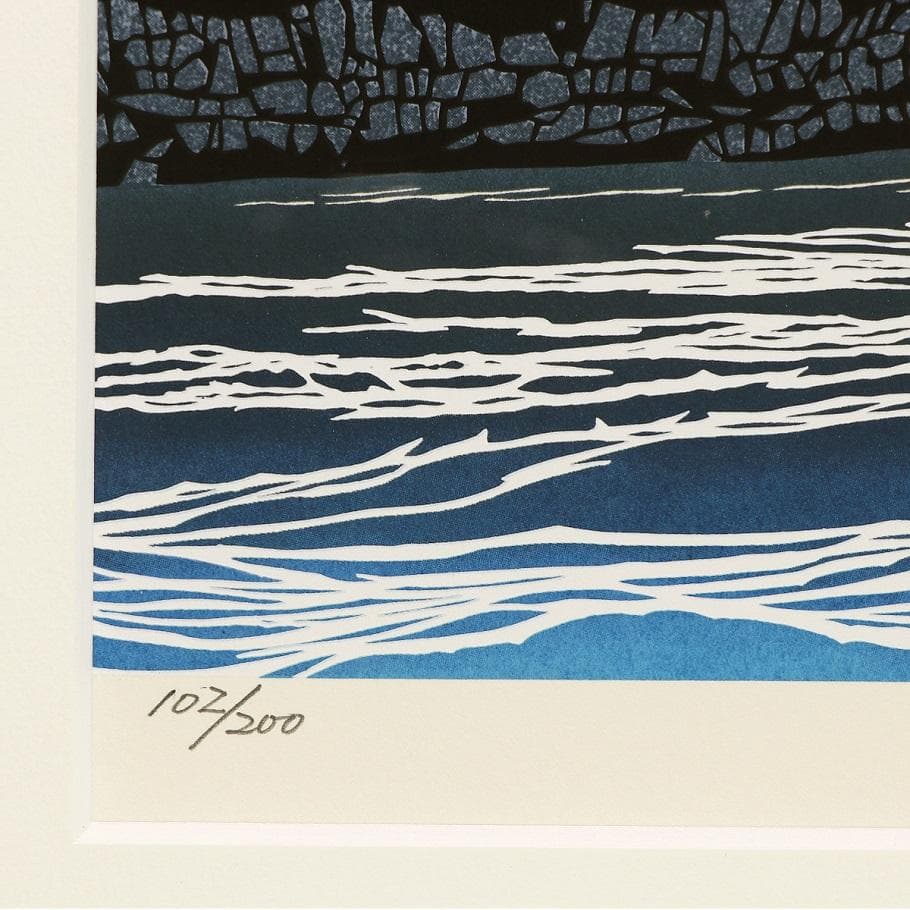 ■切り絵作家 宮田雅之『白帝城』直筆サイン入 限定200部 オリジナル大判版画