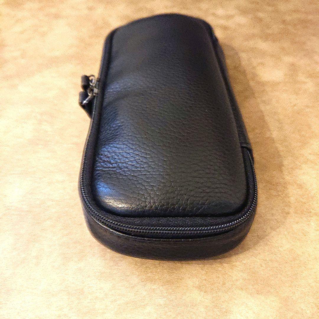 SEASAR OctFoldペンケース エンボスレザー ブラック