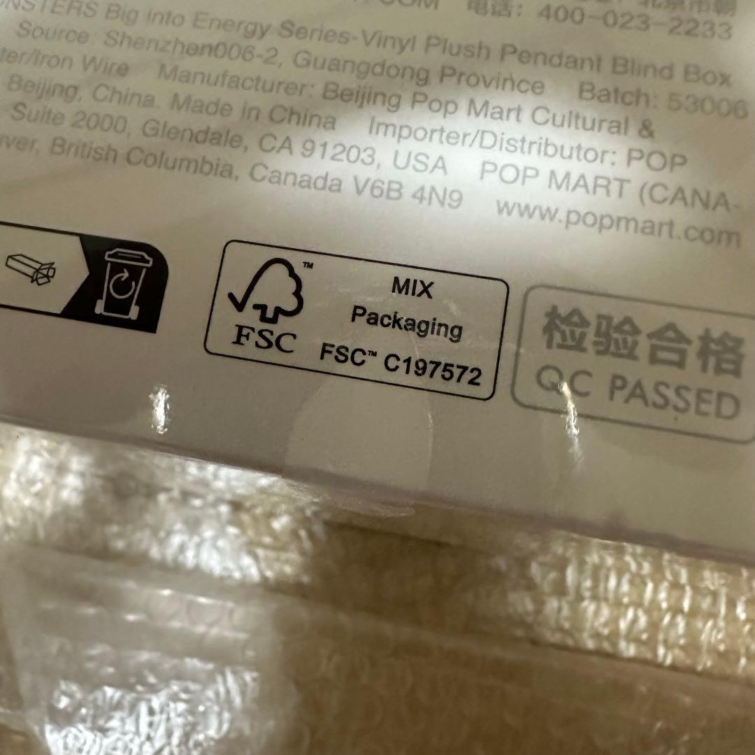 ぬいぐるみ LABUBU THE MONSTERS Big into Energy