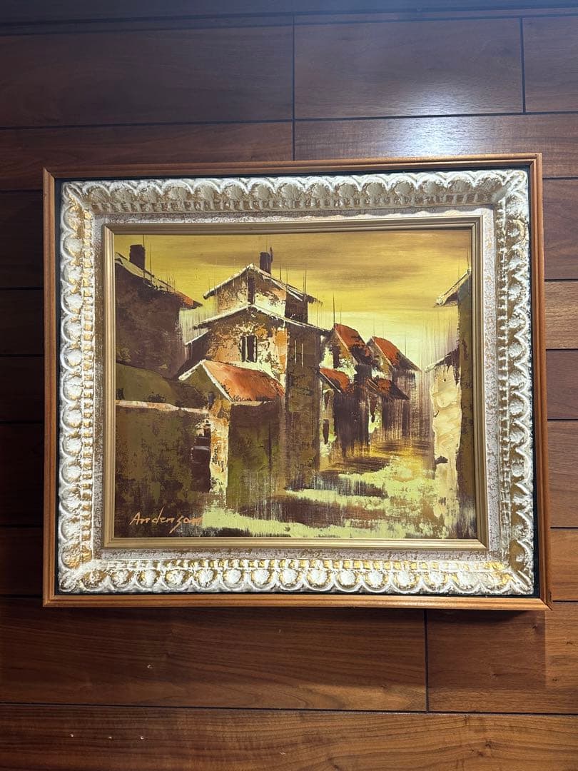 絵画 油絵 油彩画 風景画 美術品 芸術 インテリア アート