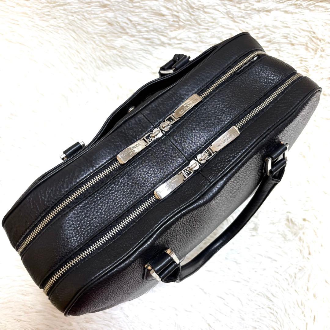 【美品】PELLE MORBIDA MB050 ビジネスブリーフバッグ　2室　黒