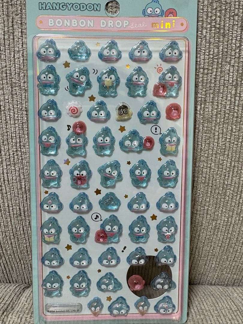 サンリオ ボンボンドロップシール８種 キティ マイメロ クロミ シナモン プリン