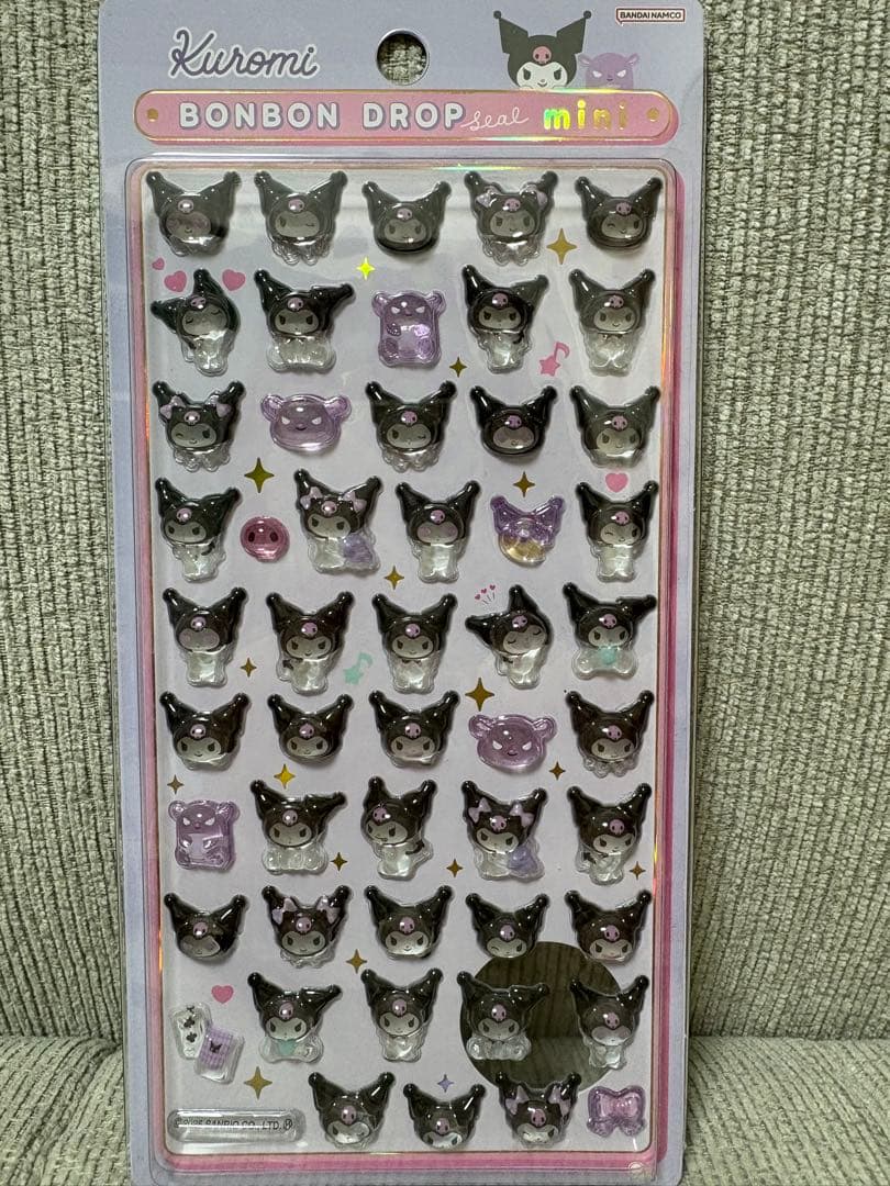 サンリオ ボンボンドロップシール８種 キティ マイメロ クロミ シナモン プリン