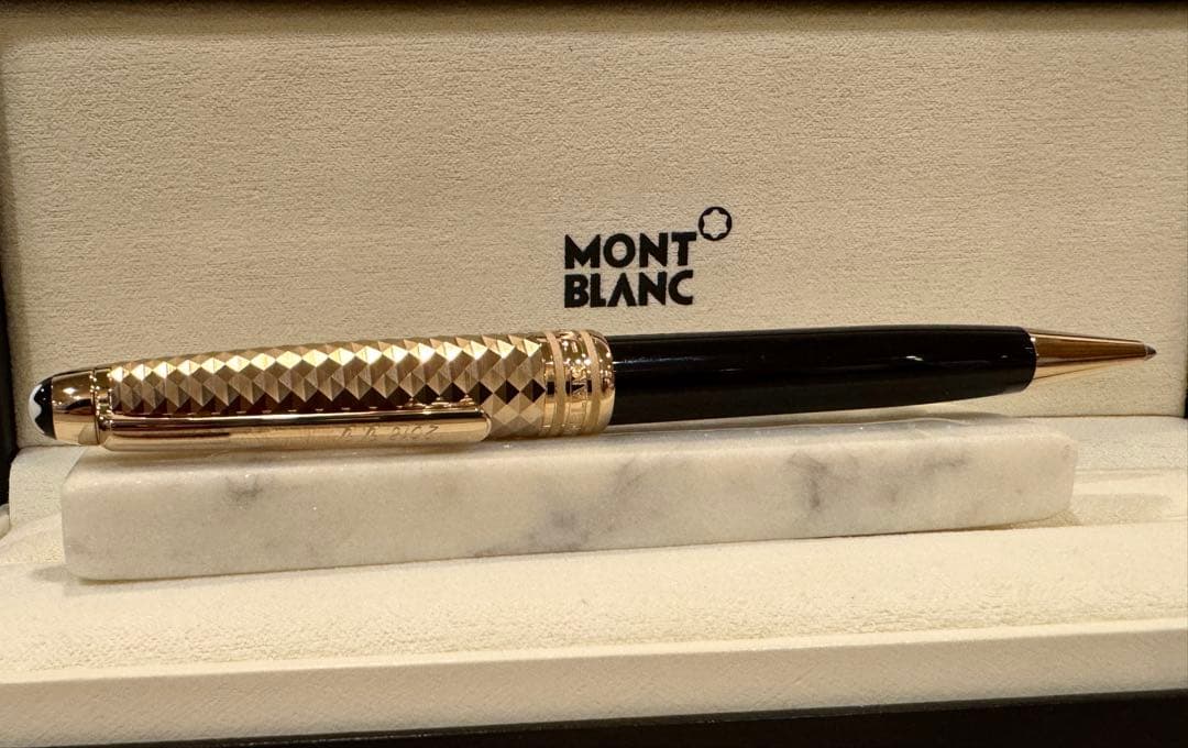 【極美品】モンブラン ボールペン ソリテール ドゥエ ジオメトリック