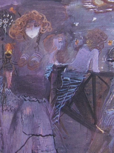 織田廣喜、ポン・ボザール（未完）、希少画な集画、状態良好、新品高級額