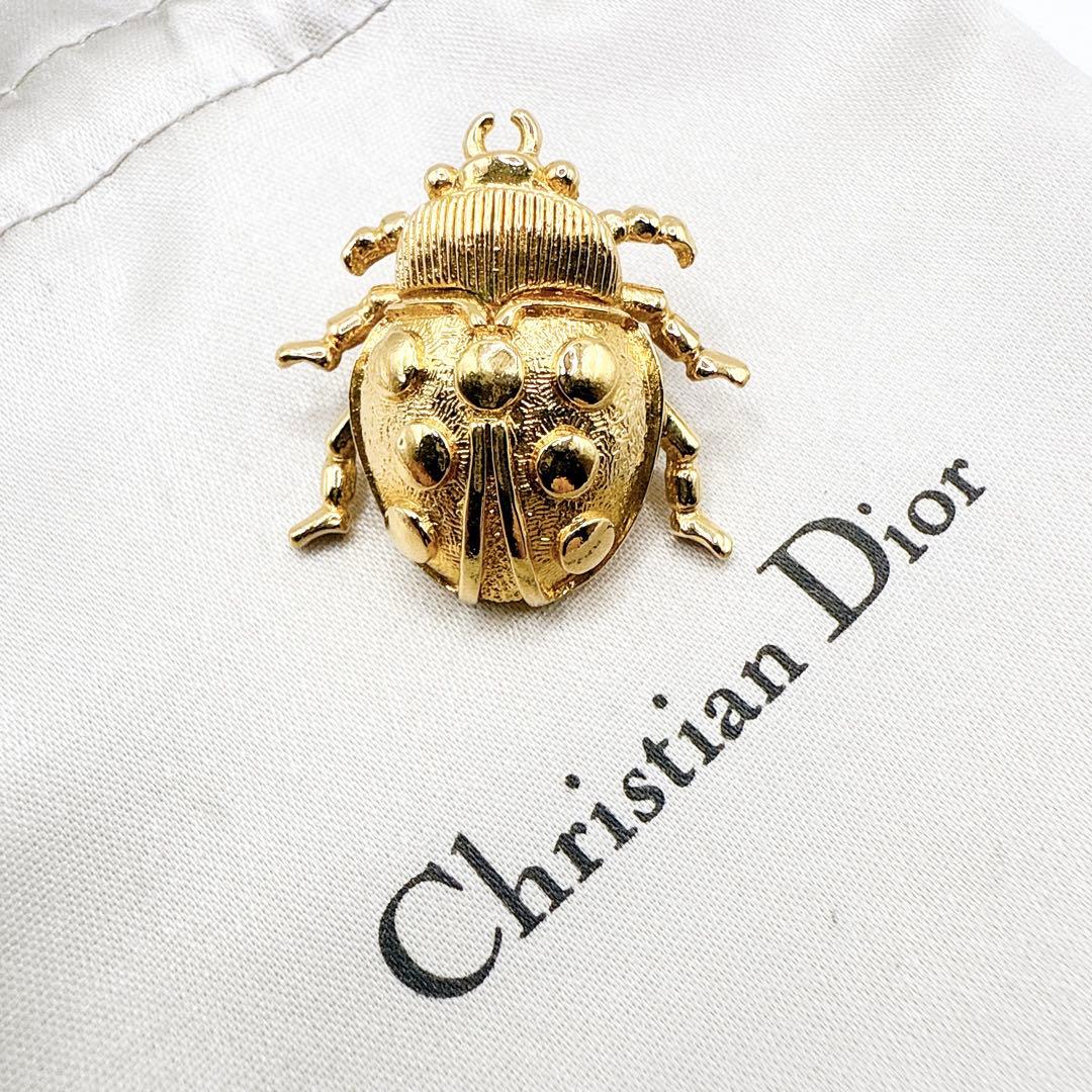 2592 Germany製✨Dior　ブローチ　CD　ロゴ　希少　刻印