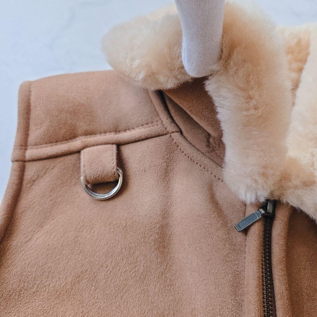 極美品✨本革 シープスキン WINDWARD ボア ムートンベスト メンズ М