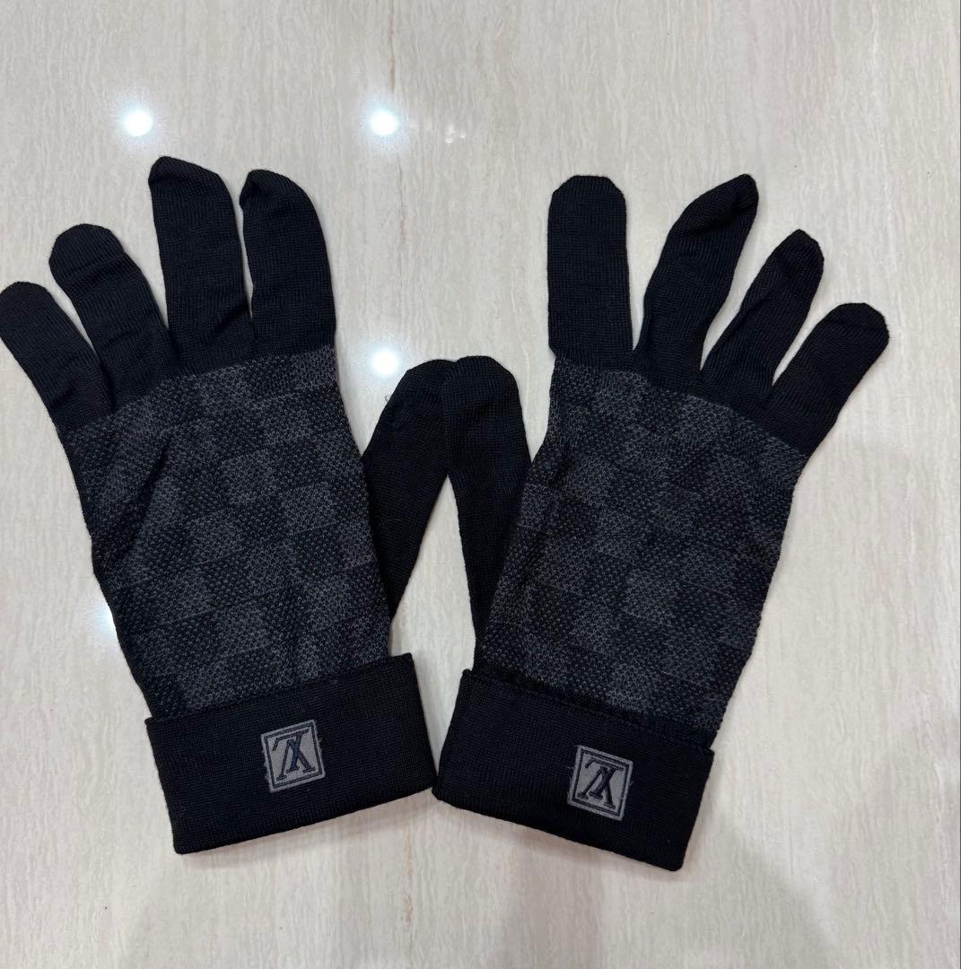 ルイヴィトン　メンズ　ダミエ柄　手袋