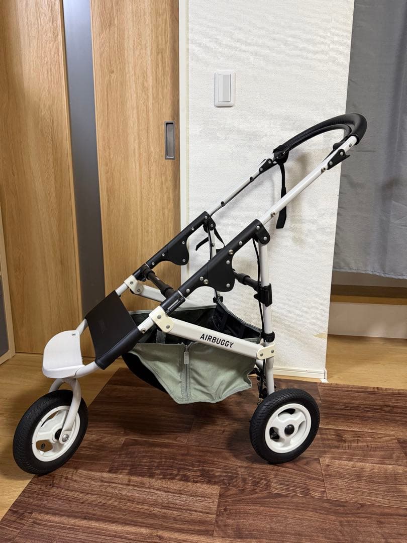 エアバギー フレームブレーキ付き 合皮レザーブラック