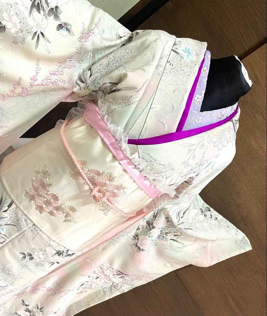 振袖 フルセット6点セット15800円正絹サイズM売り切り終了