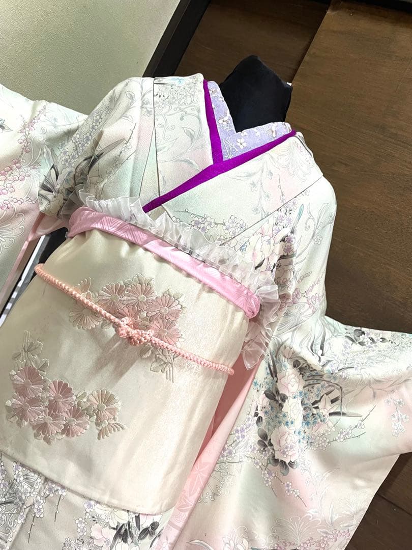 振袖 フルセット6点セット15800円正絹サイズM売り切り終了