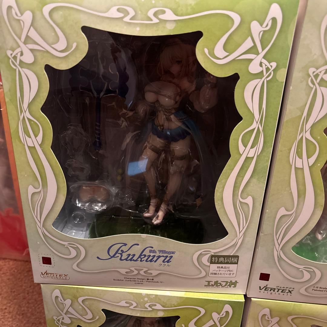 エルフ村　フィギュア　まとめセット　ククル・アルシェイル・リンシア・セシル