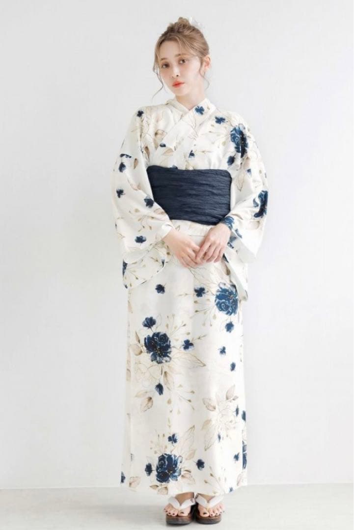 【ハナページ】dita ワンピース浴衣 幻想花明かり