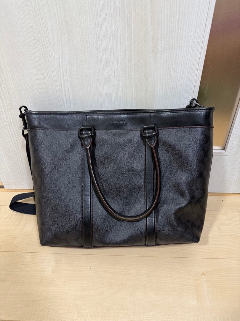 コーチ ブラック ビジネスバッグ