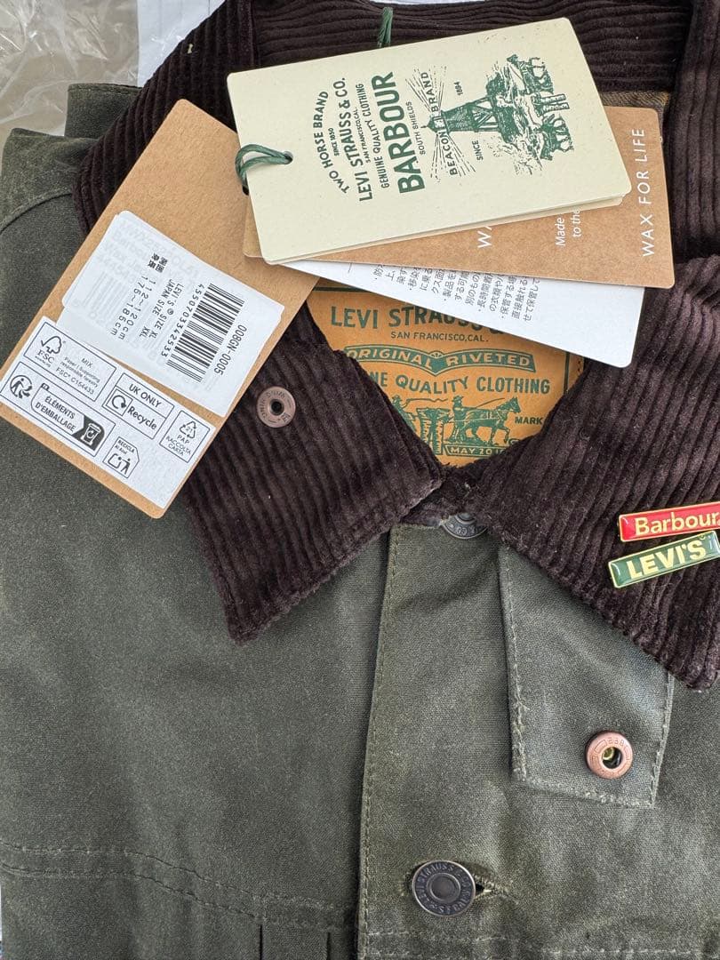 ジャケット・アウター Levi's Barbour TypeII Waxed Jacket