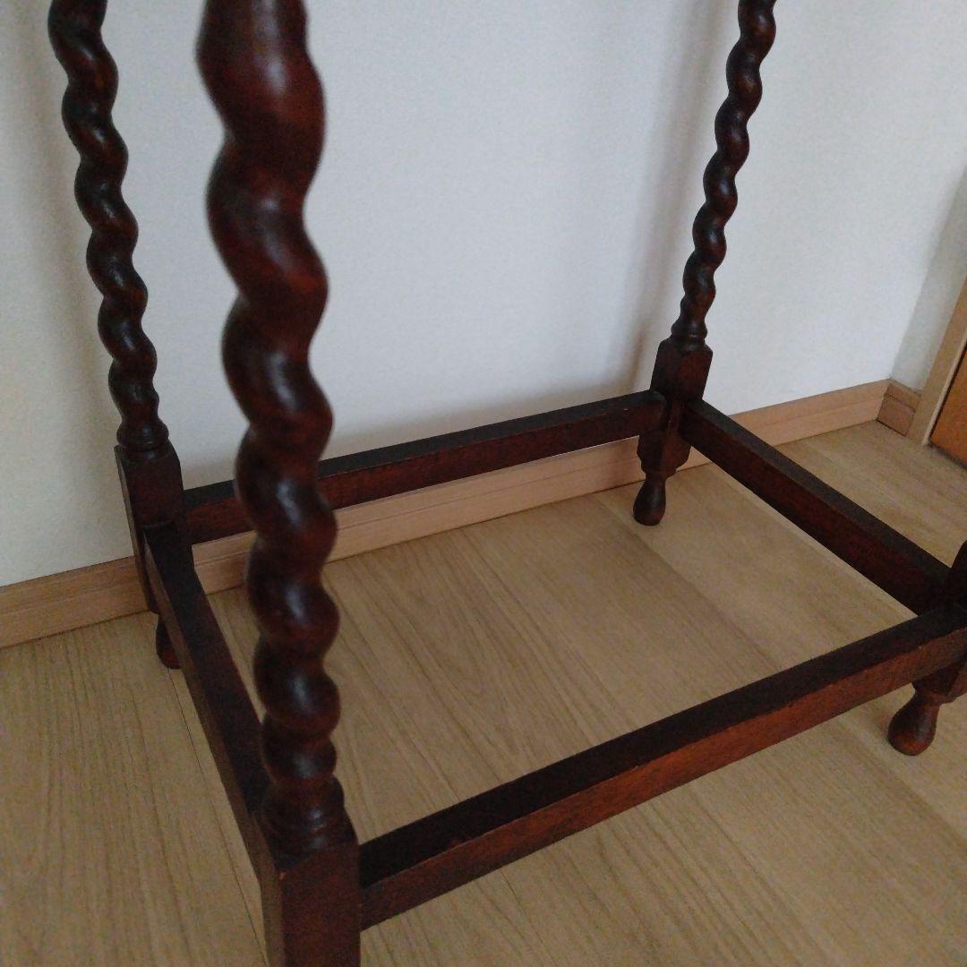 英国アンティーク　サイドテーブル　ディスプレイ　店舗什器　オーク材