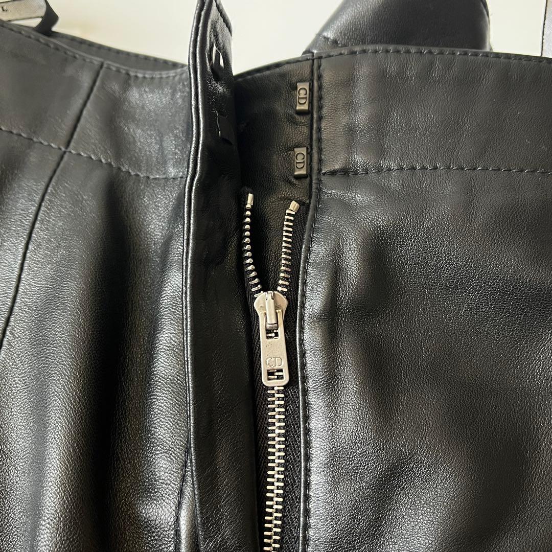ディオール　スコート　CDバックル　ラムレザー　ブラック　38サイズ　キュロット