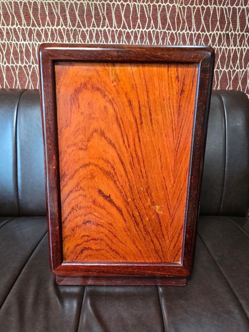 螺鈿家具 螺鈿細工 唐木 花梨 引き出し 五段 チェスト 無垢材　ラデン細工