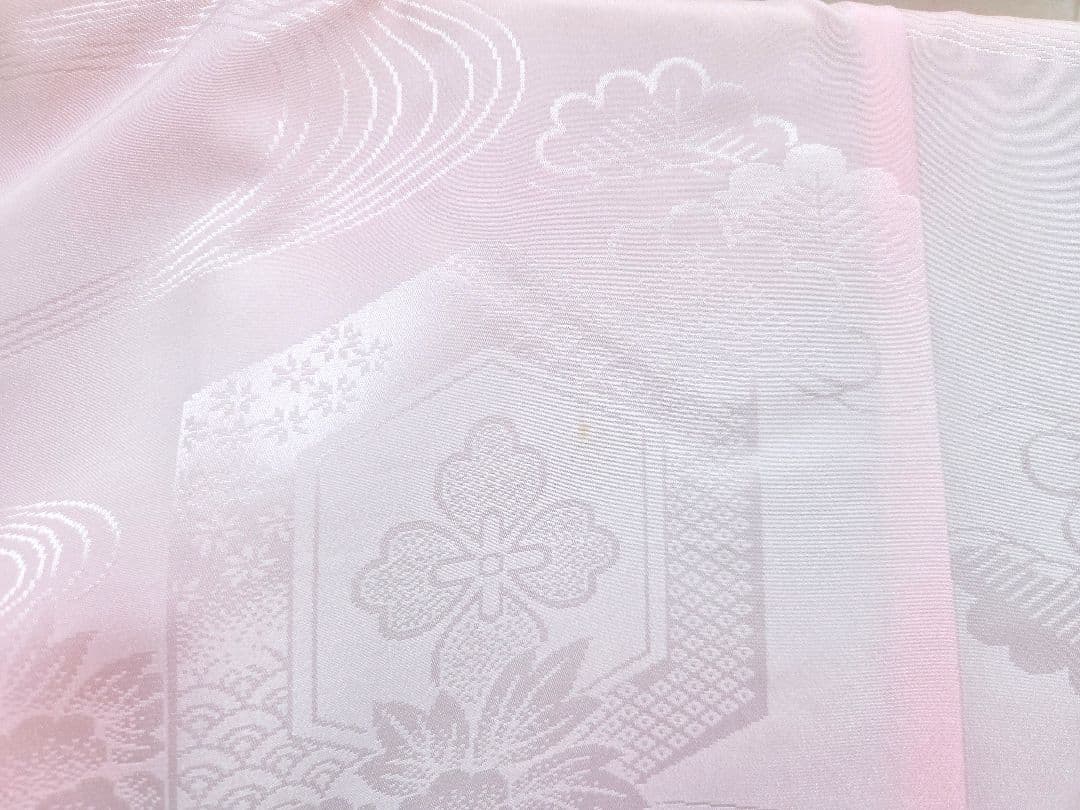 F5 京都きもの友禅 桜 金彩 金駒刺繍 正絹 成人式 振袖・襦袢・袋帯セット