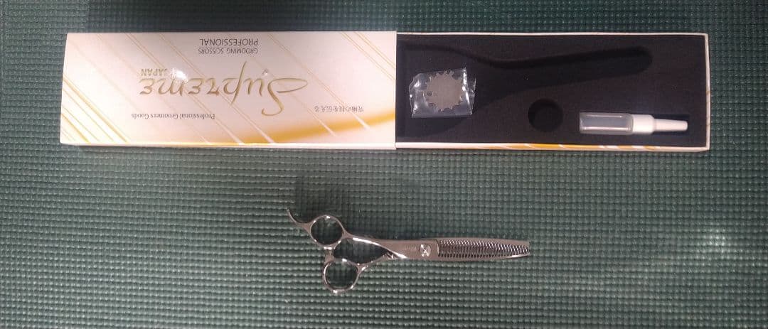 犬用　すきバサミ 専用オイル付き