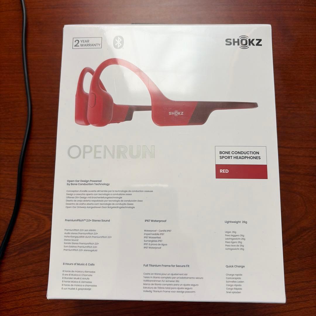 未開封品　Shokz OpenRun 骨伝導イヤホン SKZ-EP-000006