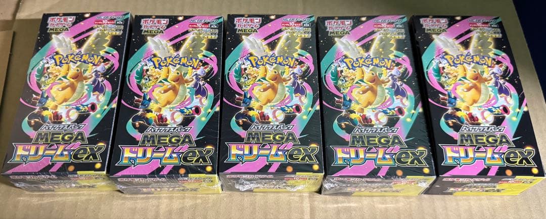 ポケモンカード MEGA ドリーム ex 新品 シュリンクありなし　5BOX