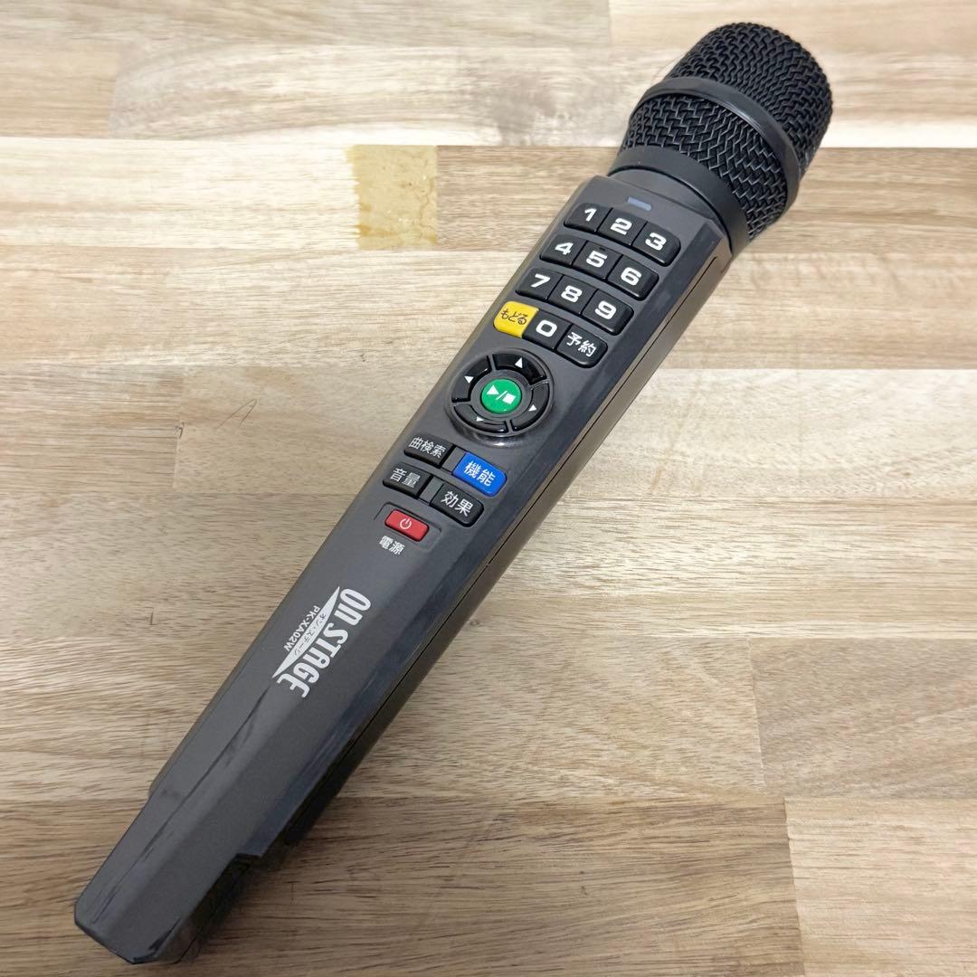 ほぼ未使用! ペアマイク付! お家カラオケ オンステージ PK-XA02W