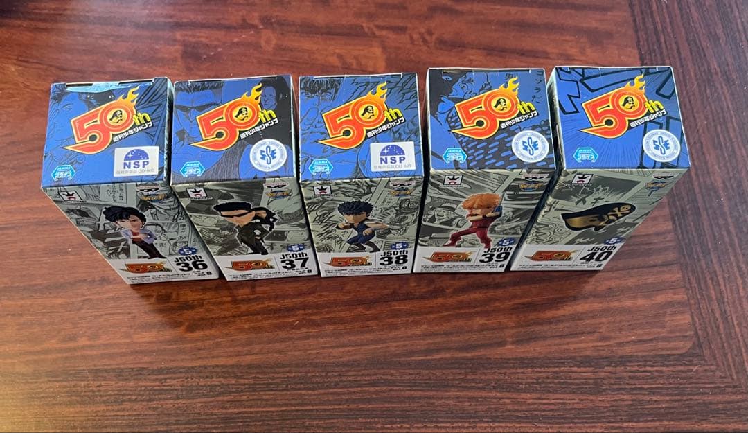 【箱未開封】ジャンプ 50周年 ワールドコレクタブルフィギュアvol.8 全5種