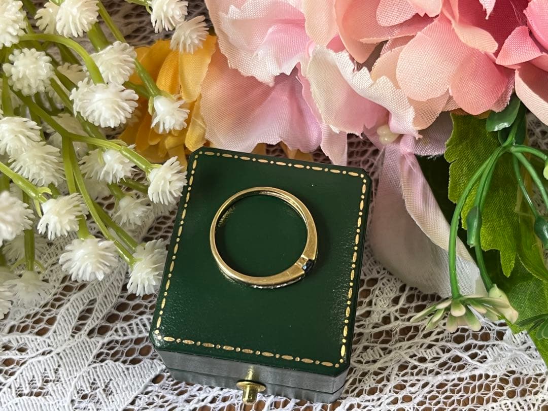 【超激レア‼︎】英国 9金 天然ゾイサイト バーミンガム 指輪 リング 1956年